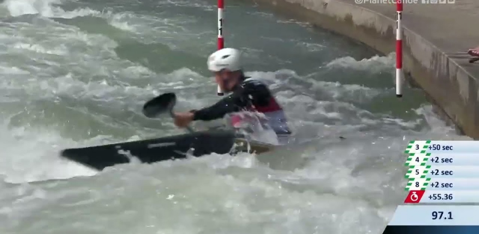Isak Ohrstrom Sweden Semi-Final / 2023 ICF Canoe-Kayak Slalom World Cup Augsburg Germany