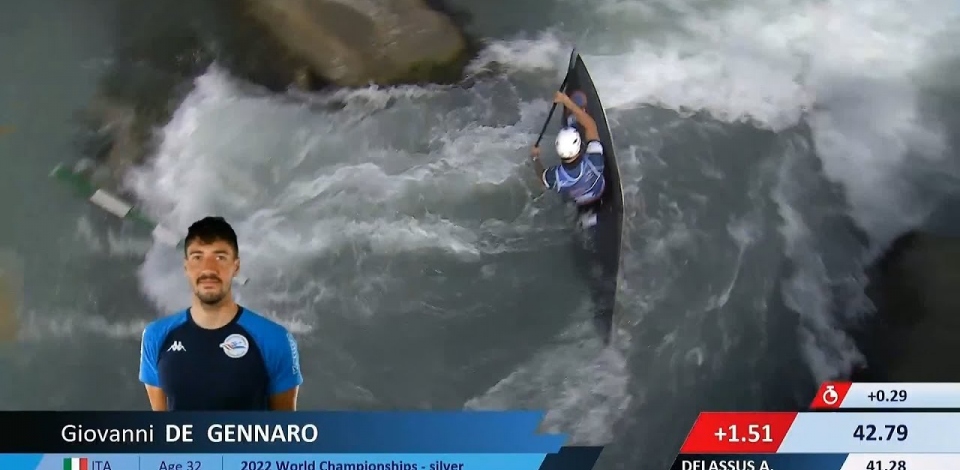 Giovanni De Gennaro / Kayak Semi-Final / 2024 ICF Canoe Slalom World Cup Ivrea Italy