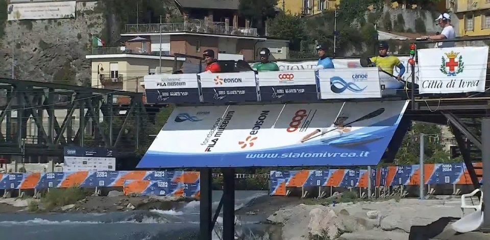 Men's Kayak Cross - Heat 3 / 2024 ICF Canoe Slalom World Cup Ivrea Italy
