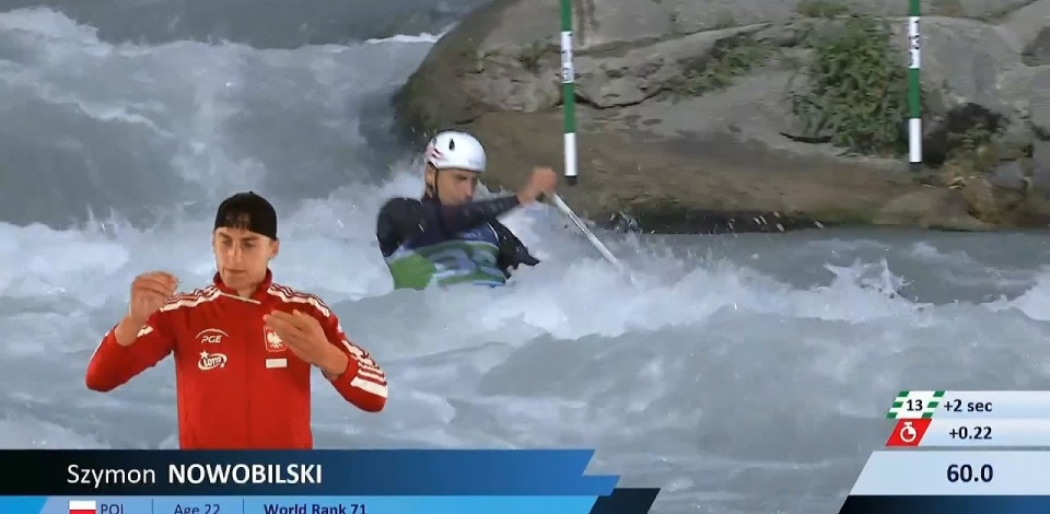 Szymon Nowobilski, Poland - Men's Canoe Semi-Final / 2024 ICF Canoe Slalom World Cup Ivrea Italy