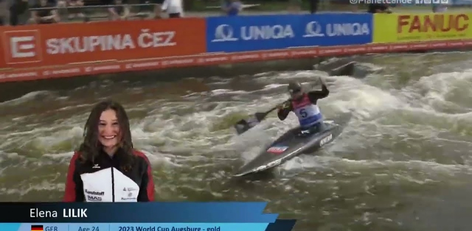 Elena Lilik Germany Semi-Final / 2023 ICF Canoe-Kayak Slalom World Cup Prague Czech Republic
