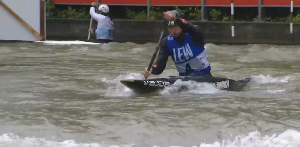 Elena Lilik, Germany, Canoe Slalom, Semi Finals / 2024 ICF Canoe Slalom World Cup Augsburg Germany