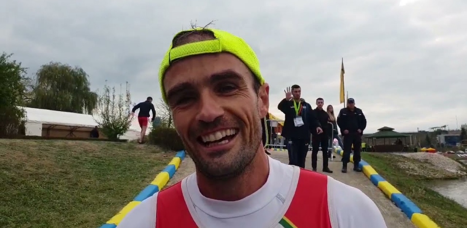 Portugal's canoe marathon short race world champion in K1 men, Jose Ramalho interview