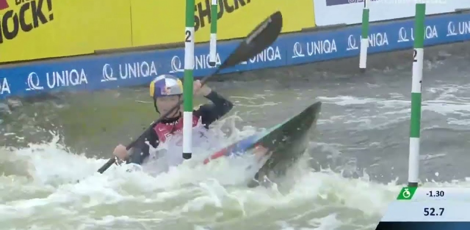 Evy Leibfarth USA Semi-final / 2023 ICF Canoe-Kayak Slalom World Cup Prague Czech Republic