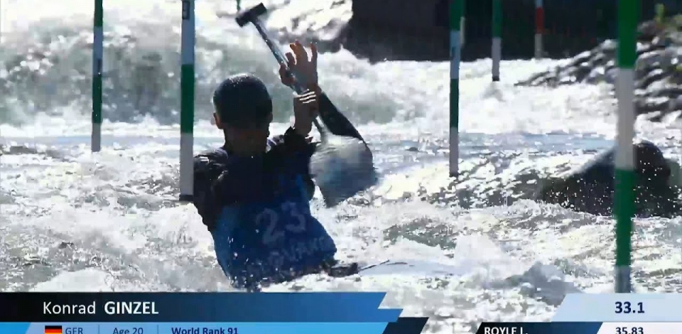 Konrad Ginzel, Germany / U23 Semi-Final 2024 ICF Canoe-Kayak Slalom Junior & U23 World Championships