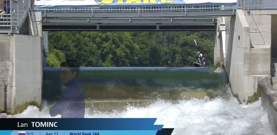 Lan Tominc Slovenia Semi Final / 2023 ICF Canoe-Kayak Slalom World Cup Ljubljana Slovenia