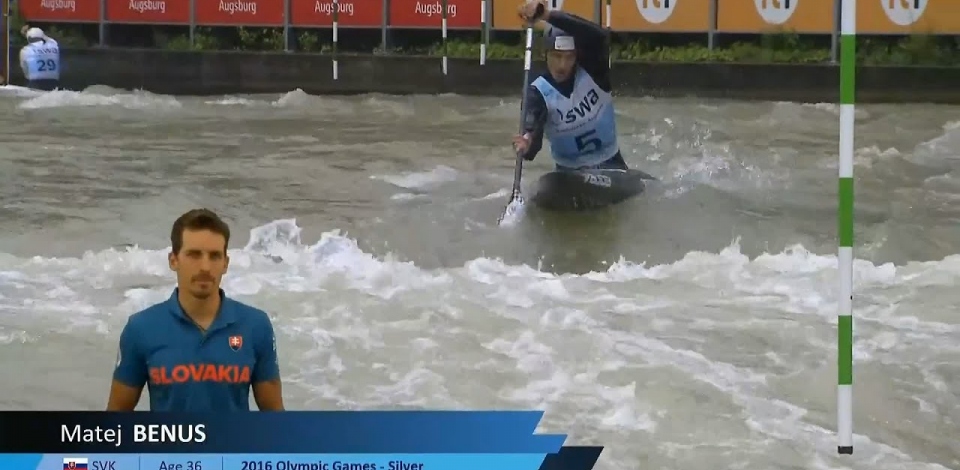 Matej Benus, Slovakia, Canoe Slalom, Semi Finals / 2024 ICF Canoe Slalom World Cup Augsburg Germany