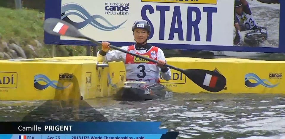 Camille Prigent, France - Kayak Semi-Final / 2024 ICF Canoe Slalom World Cup La Seu Spain