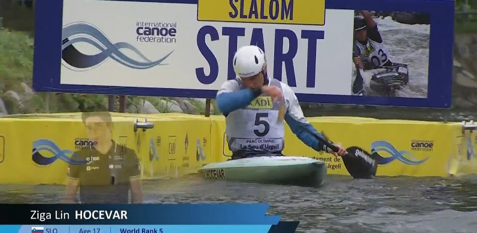 Ziga Lin Hocevar, Slovenia - Canoe Semi-Finals / 2024 ICF Canoe Slalom World Cup La Seu Spain