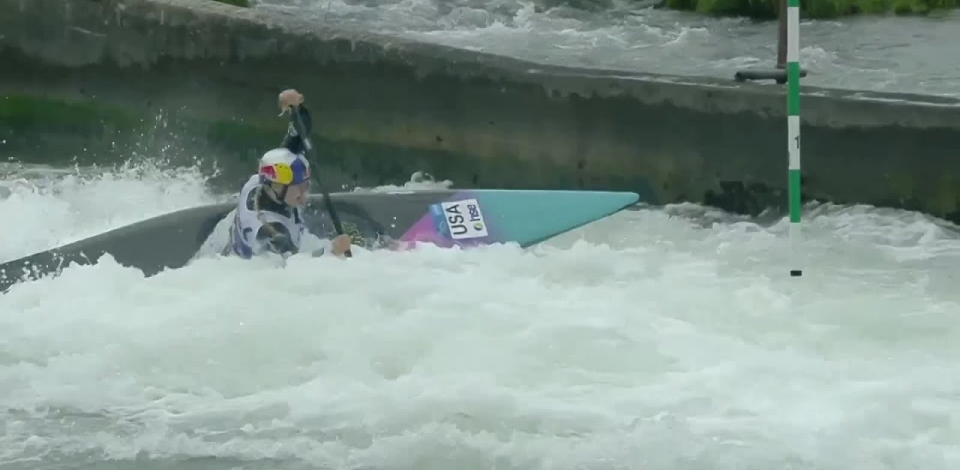 Evy Leibfarth USA Semi-Final / 2023 ICF Canoe-Kayak Slalom World Cup Ljubljana Slovenia