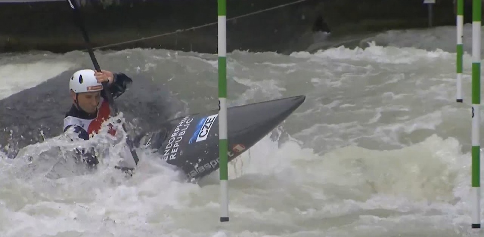 Vit Prindis, Czech Republic - Men's Kayak Semi-Final / 2024 ICF Canoe Slalom World Cup Augsburg