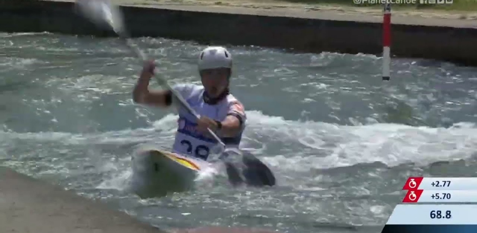 Marta Bertoncelli Italy Semi-Final / 2023 ICF Canoe-Kayak Slalom World Cup Augsburg Germany