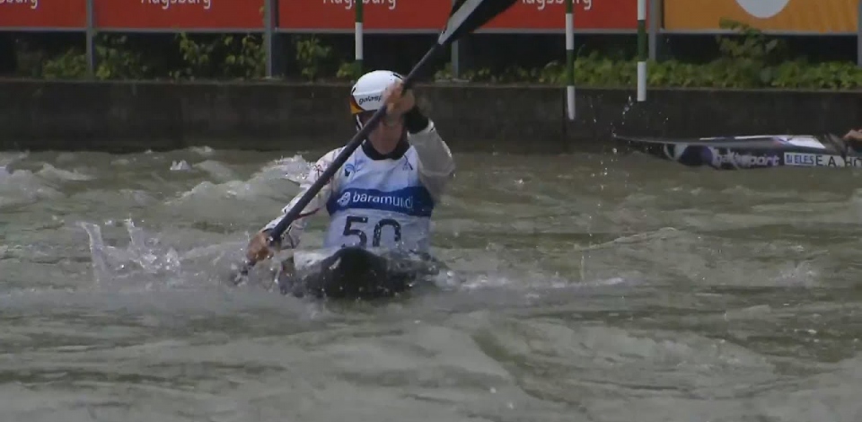 Antonia Plochmann, GER - Women's Kayak Semi-Final / 2024 ICF Canoe Slalom World Cup Augsburg Germany