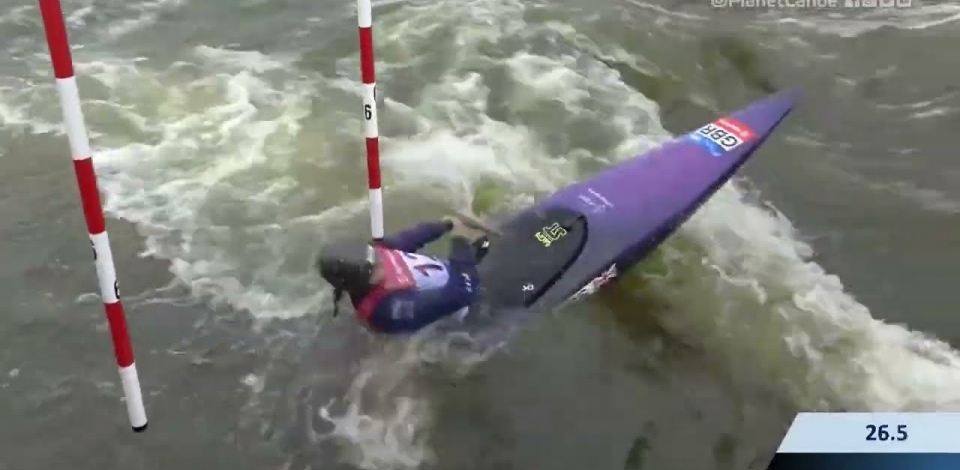 Kimberley Woods GBR Semi-final / 2023 ICF Canoe-Kayak Slalom World Cup Prague Czech Republic