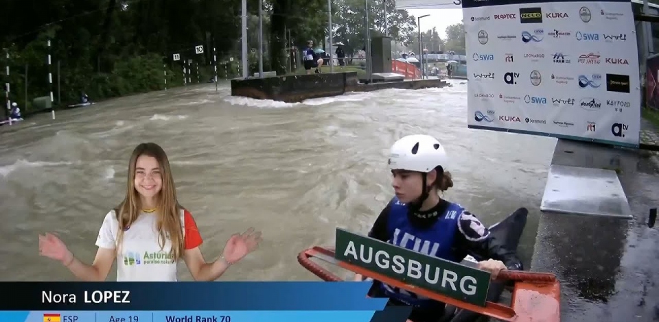 Nora Lopez, Spain, Canoe Slalom Semi Final / 2024 ICF Canoe Slalom
