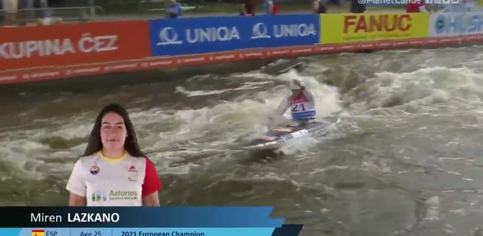 Miren Lazkano Spain Semi-Final / 2023 ICF Canoe-Kayak Slalom World Cup Prague Czech Republic