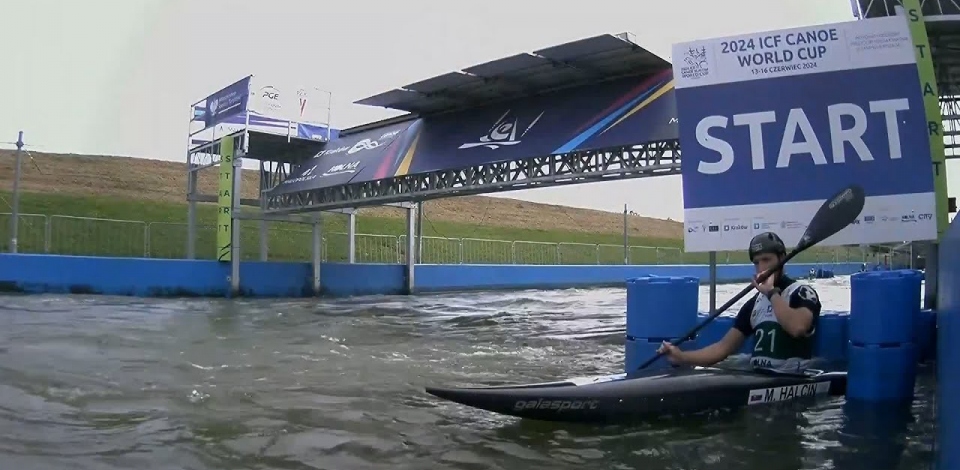 Martin Halcin, Slovakia, Kayak Slalom, Semifinals / 2024 ICF Canoe Slalom World Cup Krakow Poland
