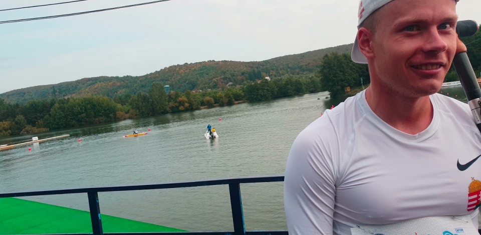 Hungarian canoe marathon paddler Daniel Laczo