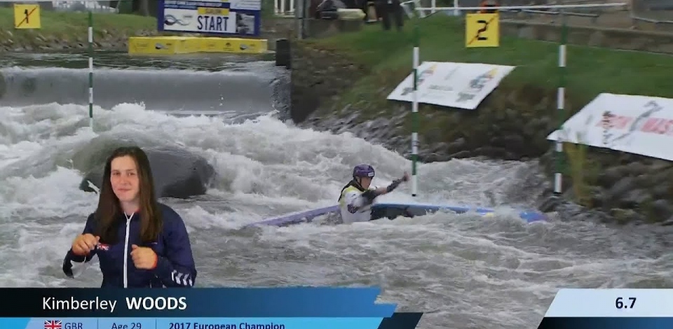 Kimberley Woods / Canoe Semi-Final / 2024 ICF Canoe Slalom World Cup La Seu Spain