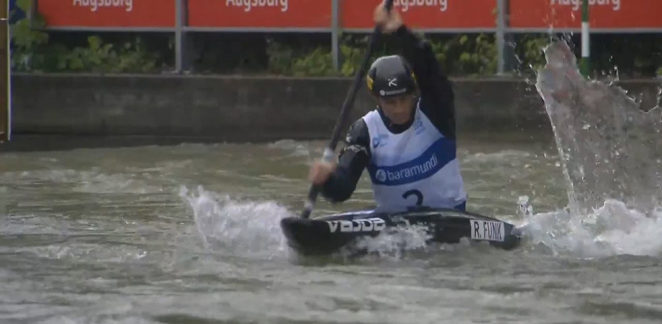 Ricarda Funk, Germany - Women's Kayak Semi-Final / 2024 ICF Canoe Slalom World Cup Augsburg Germany