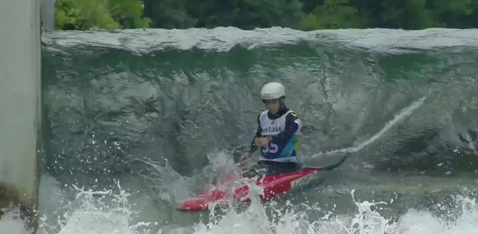 Juan Huang China Semi-Final / 2023 ICF Canoe-Kayak Slalom World Cup Ljubljana Slovenia