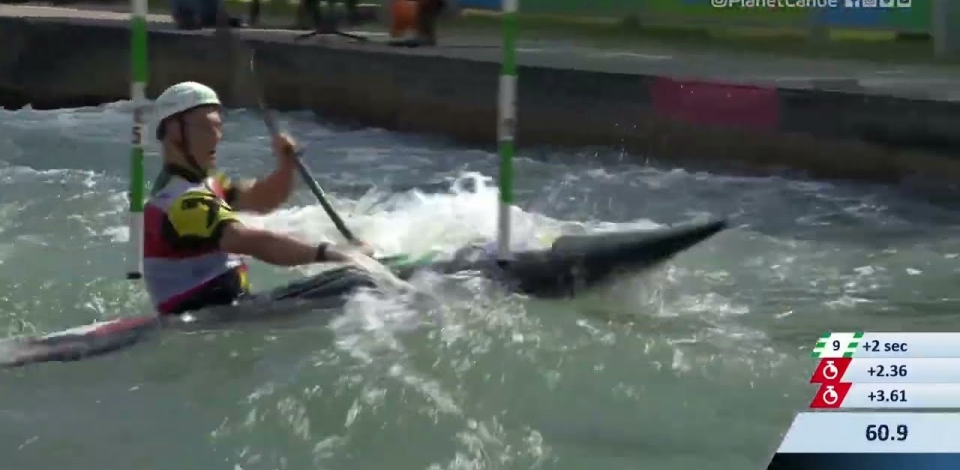 Felix Oschmautz Austria Semi-Final / 2023 ICF Canoe-Kayak Slalom World Cup Augsburg Germany