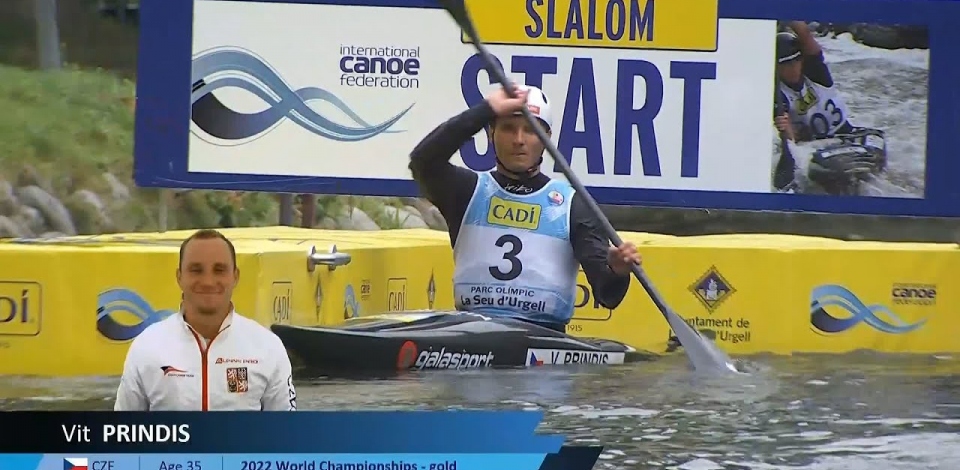 Vit Prindis, Czechia - Kayak Semi-Final / 2024 ICF Canoe Slalom World cup La Seu Spain