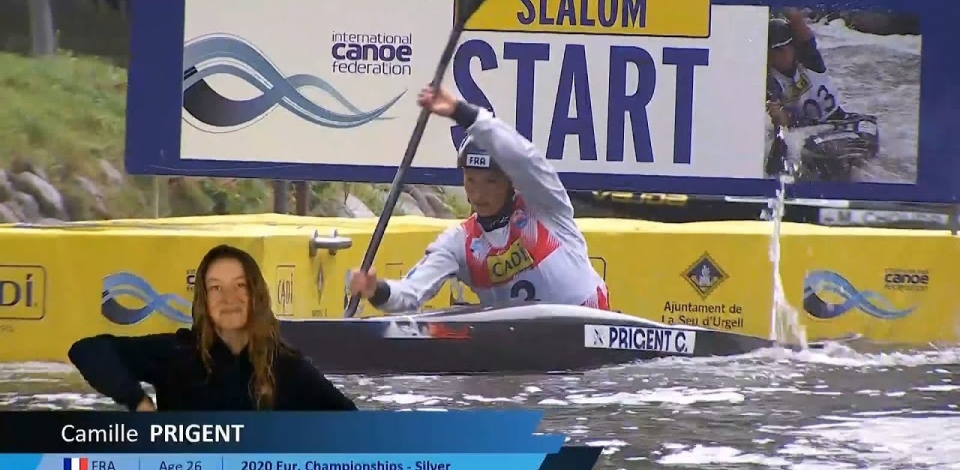 Camille Prigent, France - Kayak Final / 2024 ICF Canoe Slalom World cup La Seu Spain