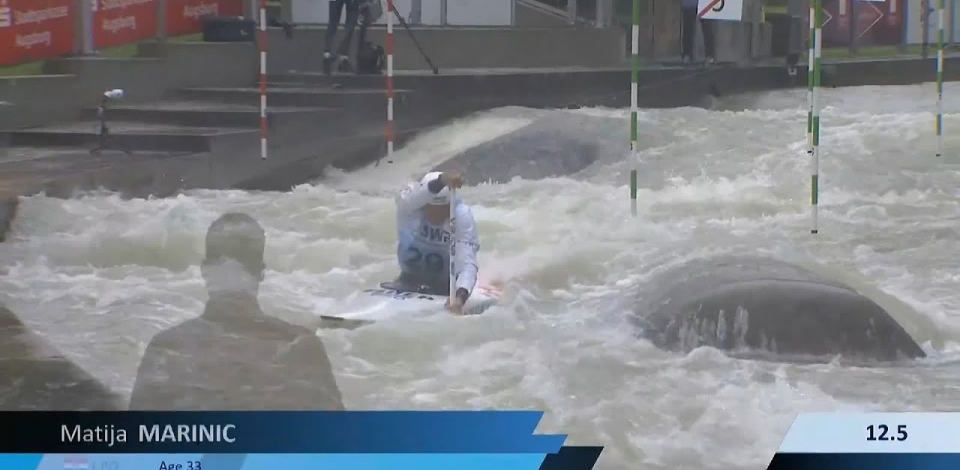 Matija Marinic, Croatia, Canoe Slalom, Semi Finals / 2024 ICF Canoe Slalom World Cup Augsburg