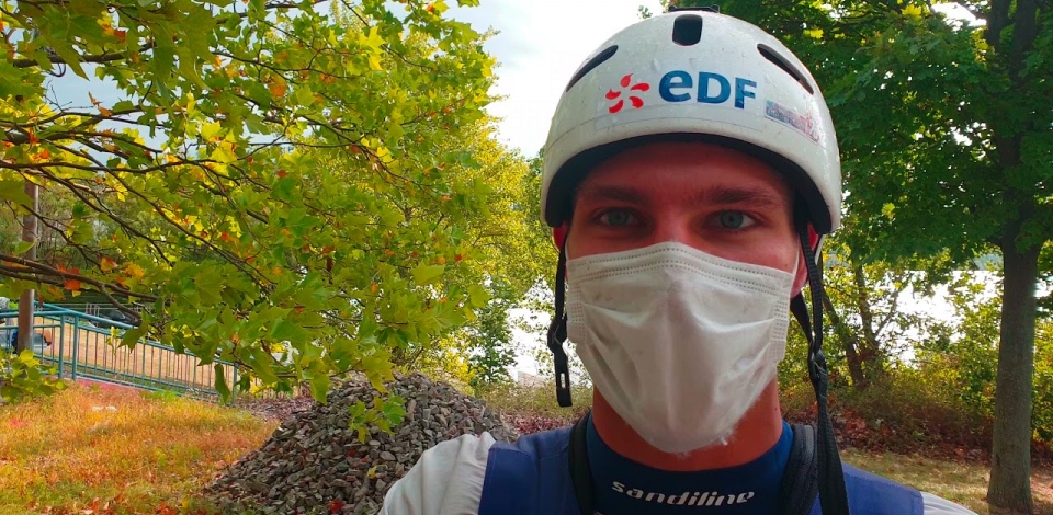 French wildwater paddler Etienne Klatt