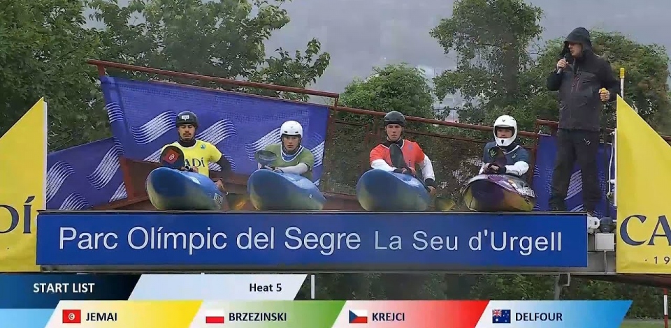 Men's Kayak Cross - Heat 5 / 2024 ICF Canoe Slalom World Cup La Seu Spain Men's Kayak Cross - Heat 5 / 2024 ICF Canoe Slalom World Cup La Seu Spain