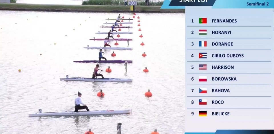 C1 Women's 200m Semi-Final 2 / 2024 Canoe Sprint European Paris Olympic Qualifier Szeged Hungary