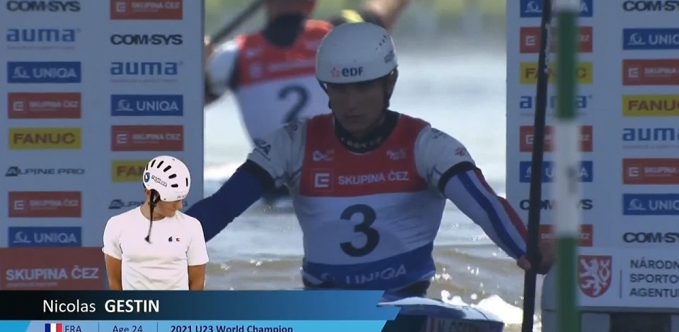 Nicolas Gestin, France, Canoe Slalom Heats / 2024 ICF Canoe Slalom World Cup Prague Czechia