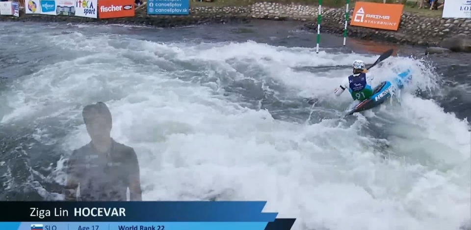 Ziga Lin Hocevar, Slovenia / U23 Semi-Final  2024 ICF Canoe-Kayak Slalom Junior & U23 World Champion
