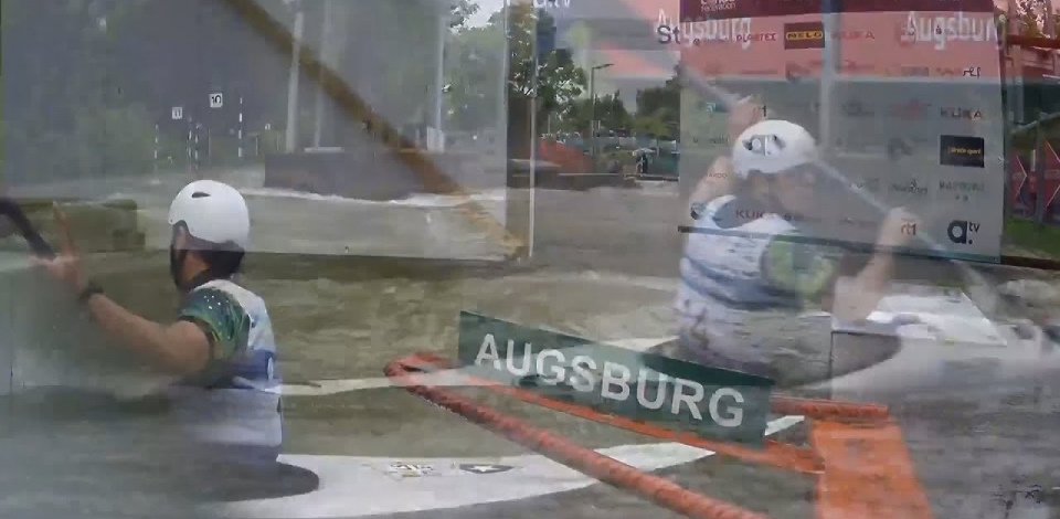 Ana Satila Brazil Women's Slalom Final / 2024 ICF Canoe Slalom World Cup Augsburg Germany