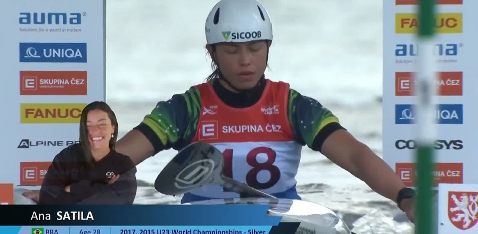 Ana Satila, Brazil, Canoe Slalom, Heats / 2024 ICF Canoe Slalom World Cup Prague Czechia