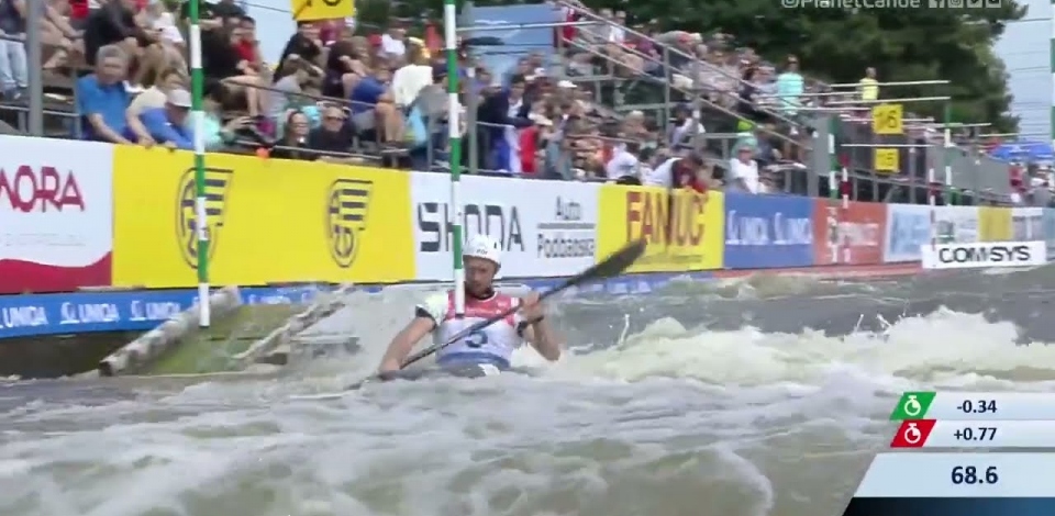 Boris Neveu France Semi-final / 2023 ICF Canoe-Kayak Slalom World Cup Prague Czech Republic