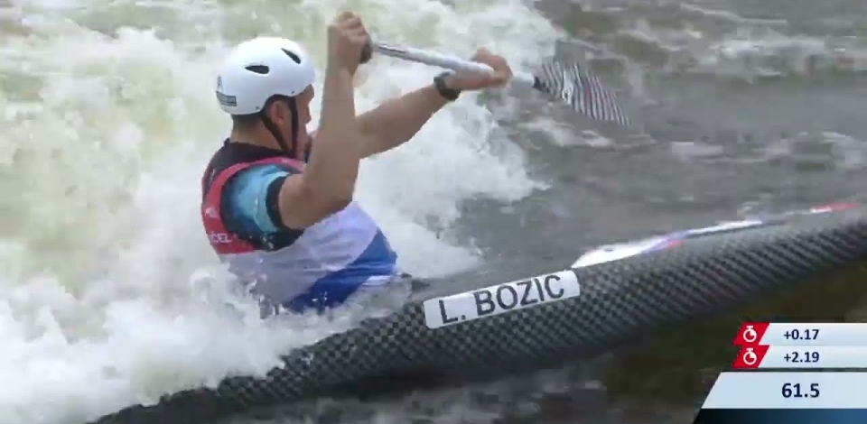 Luka Bozic Slovenia Semi-Final / 2023 ICF Canoe-Kayak Slalom World Cup Prague Czech Republic