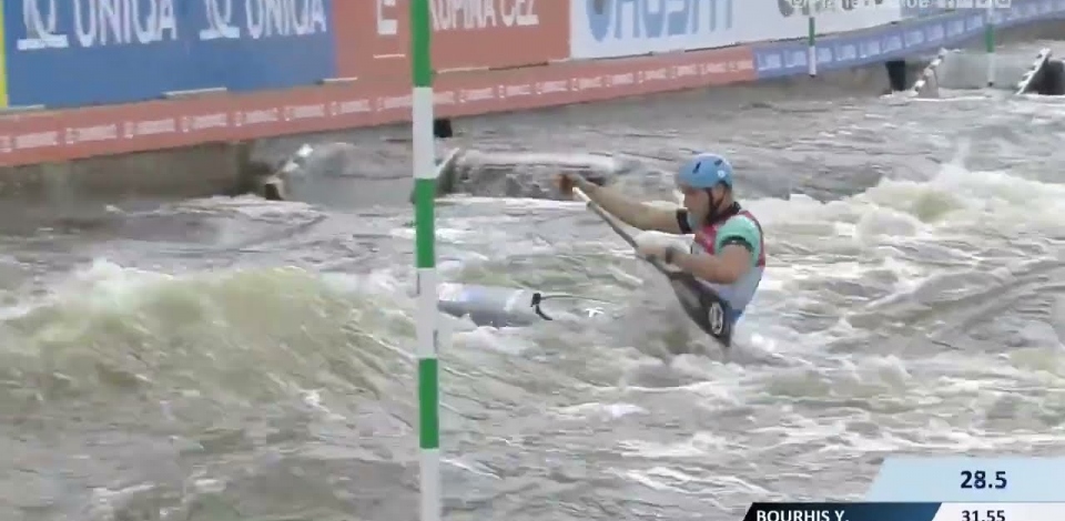 Lukas Rohan Czech Republic Semi-Final / 2023 ICF Canoe-Kayak Slalom World Cup Prague Czech Republic