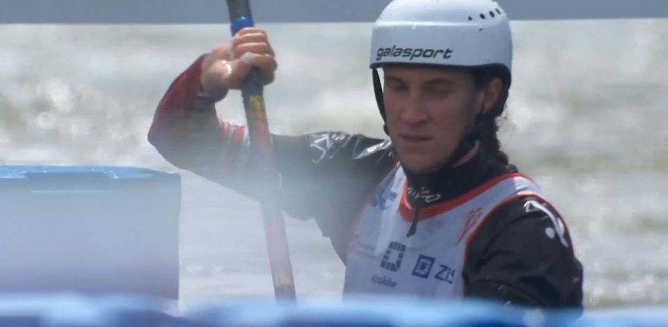Ria Sribar, USA, Kayak Slalom, Semifinals / 2024 ICF Canoe Slalom World Cup Krakow Poland