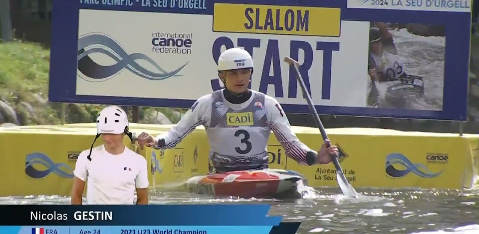 Nicolas Gestin, France - Canoe Semi-Finals / 2024 ICF Canoe Slalom World Cup La Seu Spain