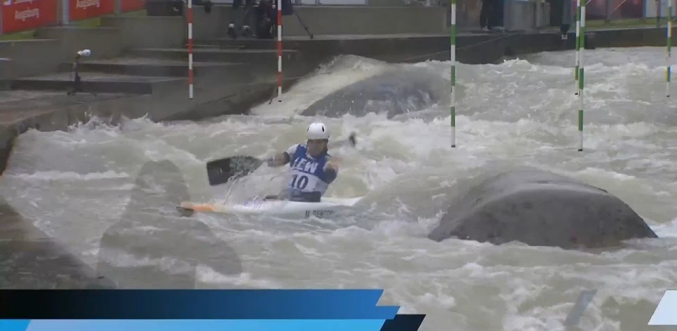 Marta Bertoncelli, Italy, Canoe Slalom, Semi Finals / 2024 ICF Canoe Slalom World Cup Augsburg