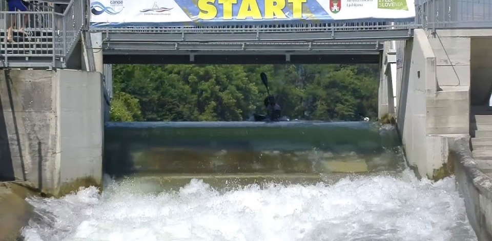Hannes Aigner Germany Semi Final / 2023 ICF Canoe-Kayak Slalom World Cup Ljubljana Slovenia