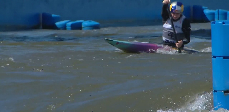 Evy Leibfarth, USA, Canoe Slalom Semi Final / 2024 ICF Canoe Slalom World Cup Krakow Poland