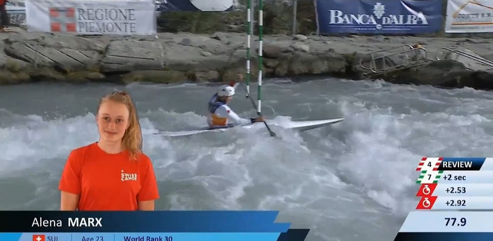 Alena Marx, Switzerland - Women's Canoe Semi-Final / 2024 ICF Canoe Slalom World Cup Ivrea Italy