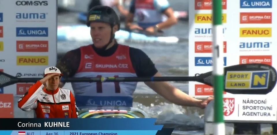 Corinna Kuhnle, Austria, Canoe Slalom, Heats / 2024 ICF Canoe Slalom World Cup Prague Czechia