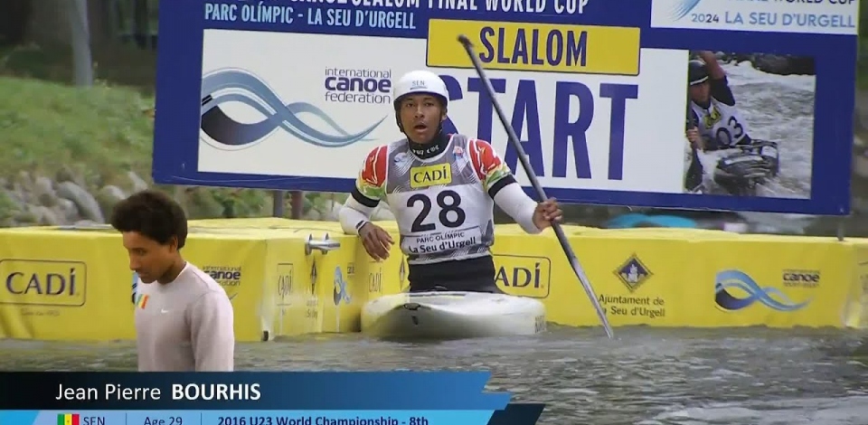 Jean Pierre Bourhis / Canoe Semi-Final / 2024 ICF Canoe Slalom World Cup La Seu Spain