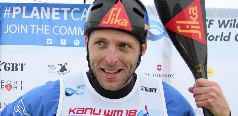 Nejc Znidarcic SLO K1 Men Sprint Gold / 2018 ICF Wildwater Canoeing World Championships Muota