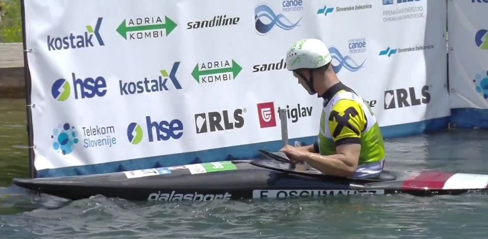 Felix Oschmautz Austria Final / 2023 ICF Canoe-Kayak Slalom World Cup Ljubljana Slovenia