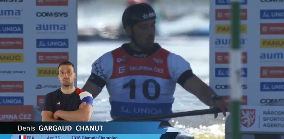 Denis Gargaud Chanut, France, Canoe Slalom Heats / 2024 ICF Canoe Slalom World Cup Prague Czechia